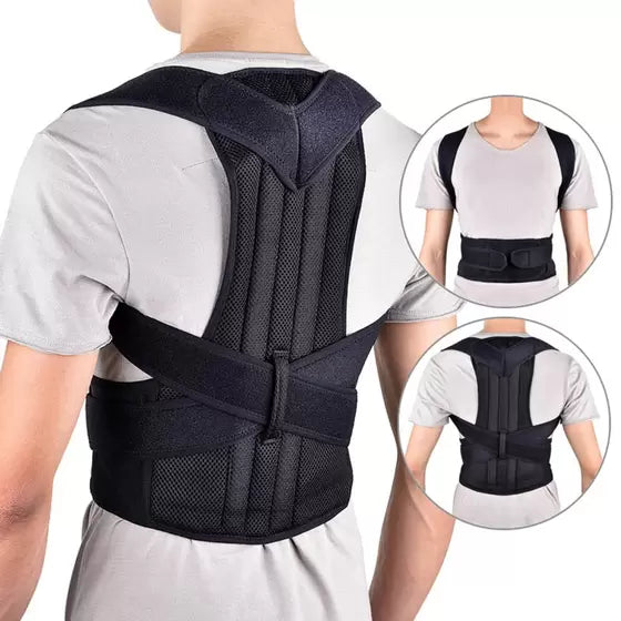 Cinta Postural Colete Corretor Postura Lombar Forte Coluna Neoprene Reforçada Masculina