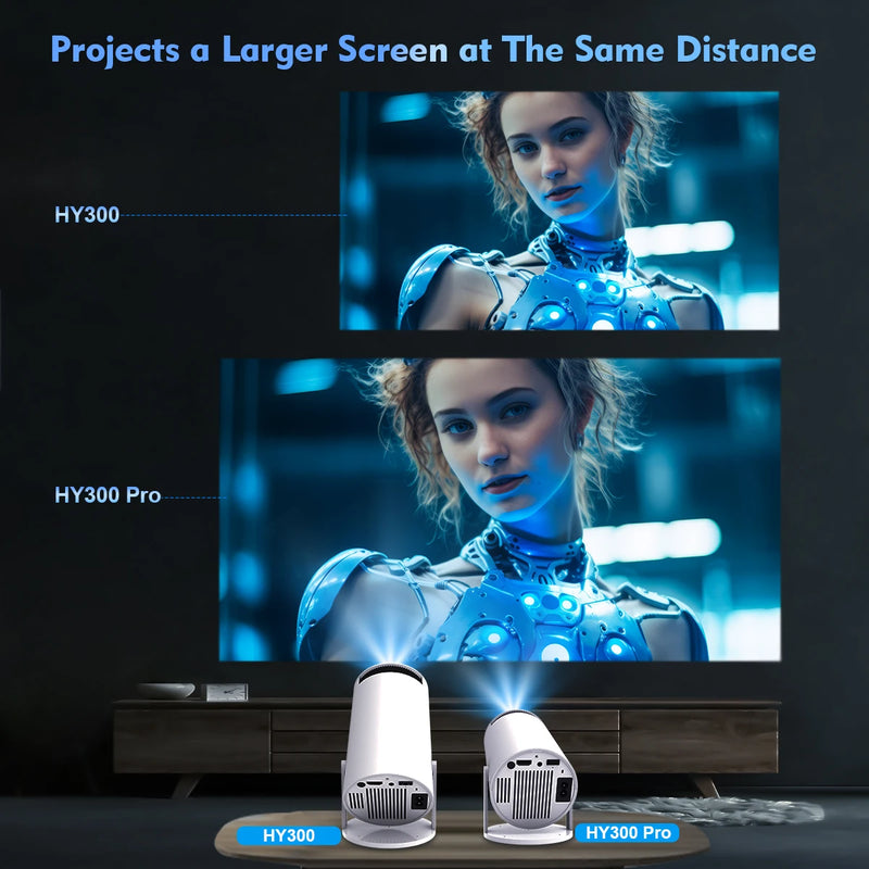 Projetor Magcubic HY300 Pro 4K Android 11 Dual Wifi6 260ANSI Allwinner H713 BT5.0 1080P 1280*720P Home Cinema Projetor Externo