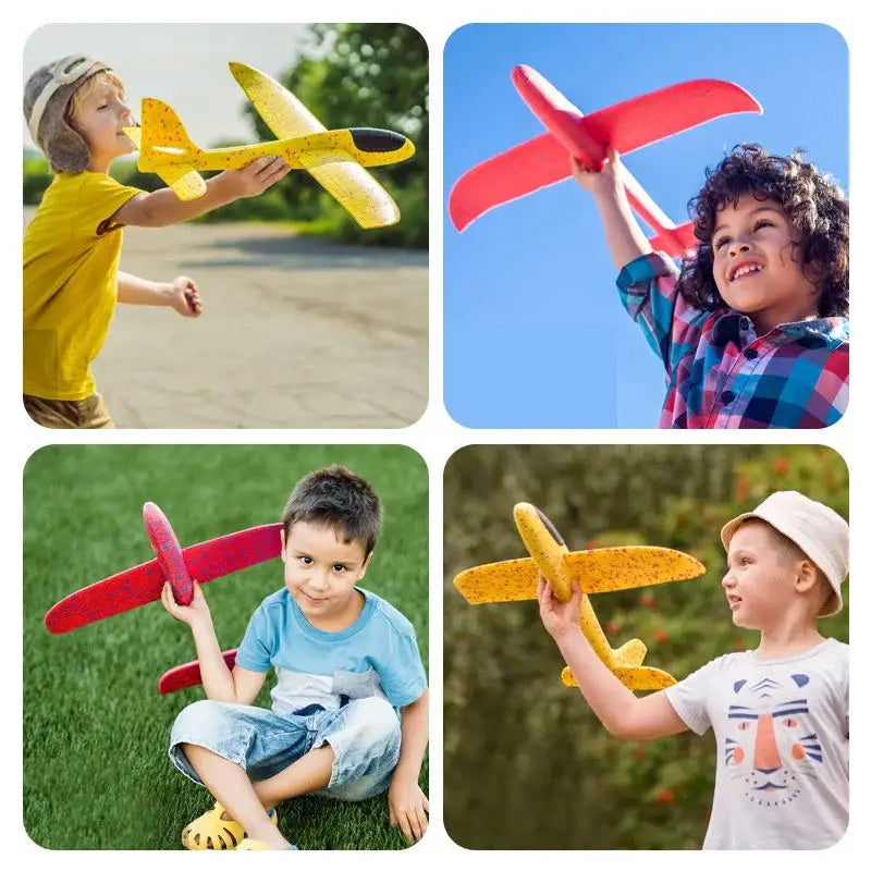 Crianças brinquedos catapulta avião arma-estilo lançamento aeronaves artilheiro jogando aeronaves brinquedos para meninos aniversário presentes de natal