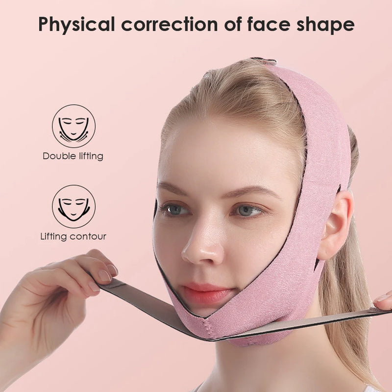 Chin Cheek Slimming Bandage V Shaper V Line Lifting Mask Women Face Lifting Anti Wrinkle Strap Band Sleeping Mask Beauty Tool