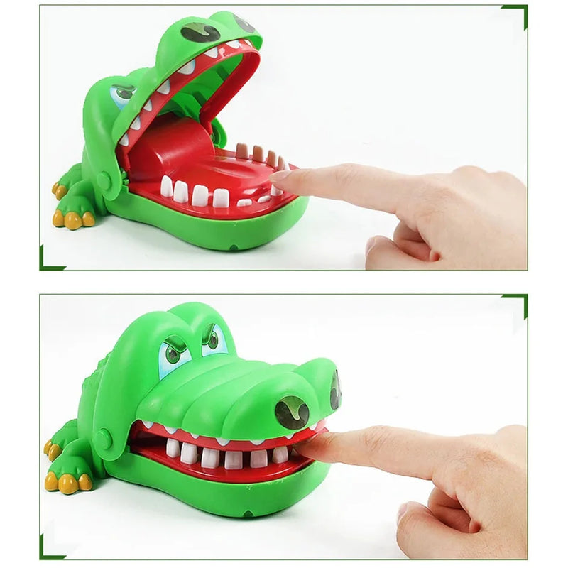 Dentes de crocodilo brinquedos jacaré mordendo dedo dentista jogos piadas jogo de sorte pegadinhas crianças brinquedos engraçado festa de férias jogos de família