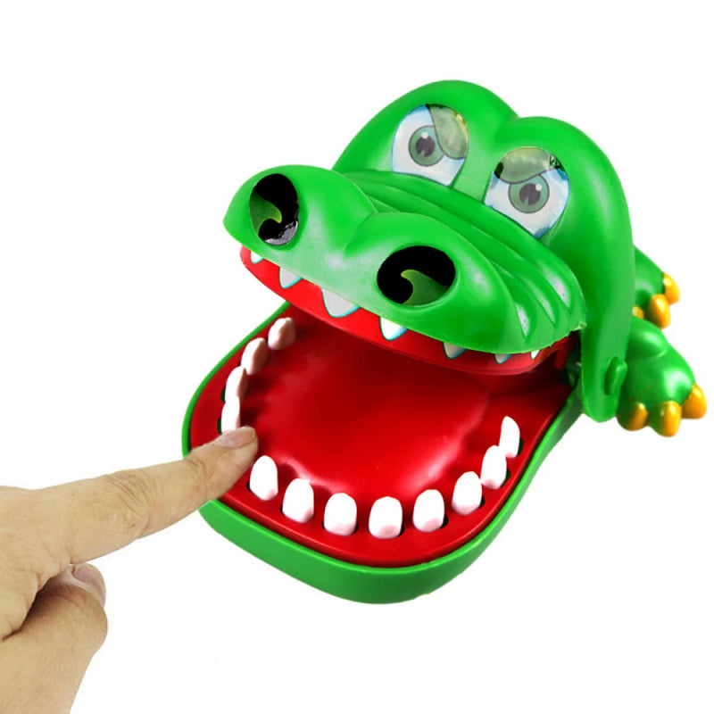 Dentes de crocodilo brinquedos jacaré mordendo dedo dentista jogos piadas jogo de sorte pegadinhas crianças brinquedos engraçado festa de férias jogos de família