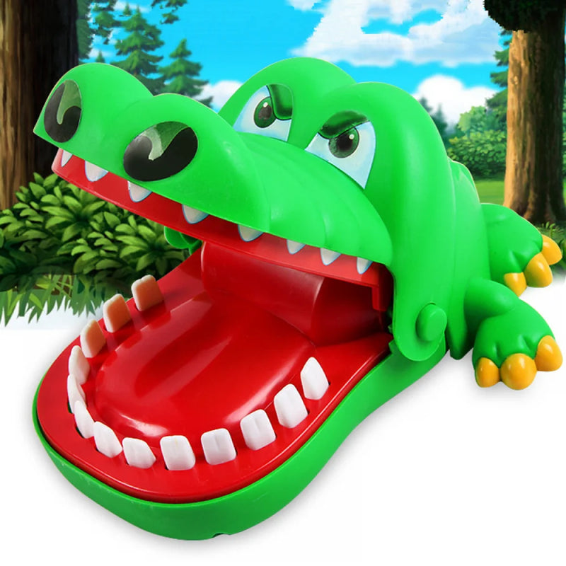 Dentes de crocodilo brinquedos jacaré mordendo dedo dentista jogos piadas jogo de sorte pegadinhas crianças brinquedos engraçado festa de férias jogos de família