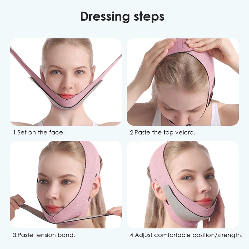 Chin Cheek Slimming Bandage V Shaper V Line Lifting Mask Women Face Lifting Anti Wrinkle Strap Band Sleeping Mask Beauty Tool